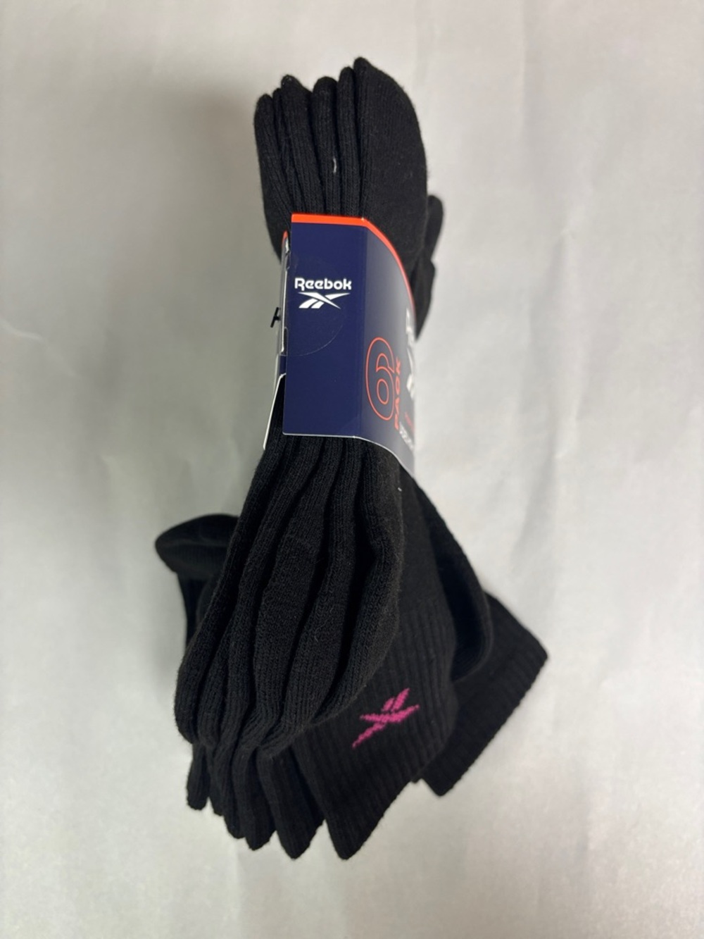 New Reebok Socks Women’s 6 Pair Black High Quarter Cut Casual Active Athletic - Picture 3 of 13